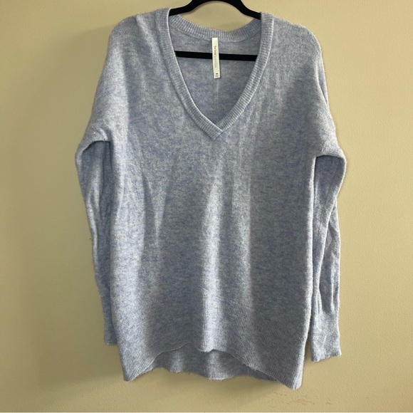 Babaton Sweaters - Babaton Soft Blue Knit Top